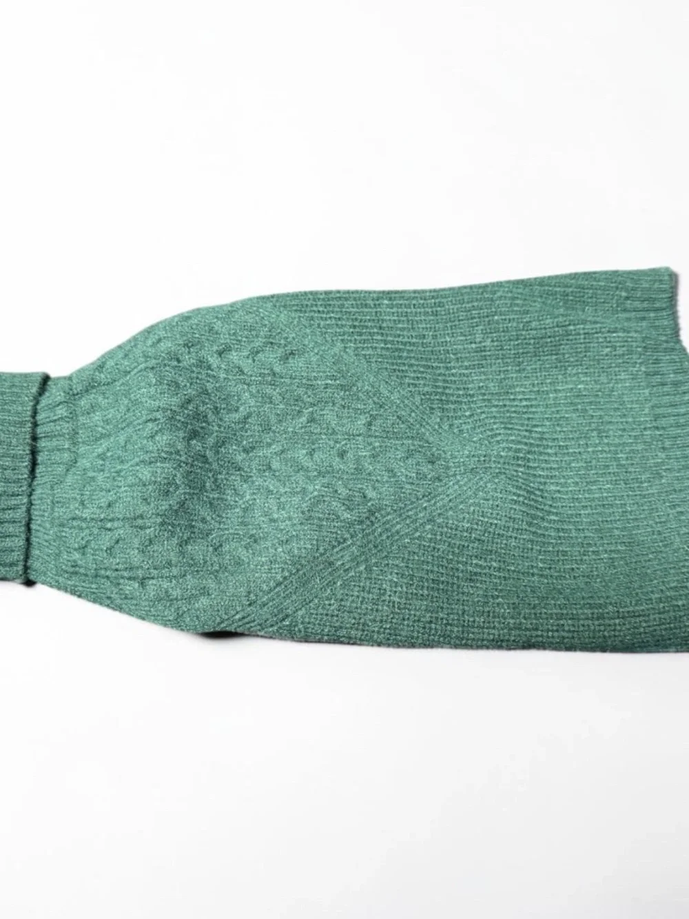 Queenmore Green Knit Dog Sweater Turtleneck Medium NWT